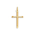 10k Yellow Gold Cross Plain Pendant