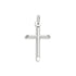 10k White Gold Cross Pendant