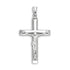 10k White Gold Cross Pendant