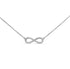 14k White Gold Infinity (o.65 Ct. Tw.) Diamond Necklace