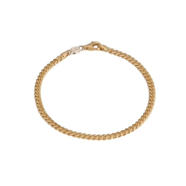 18k Yellow Gold Link Mancini Solid Italy Chain