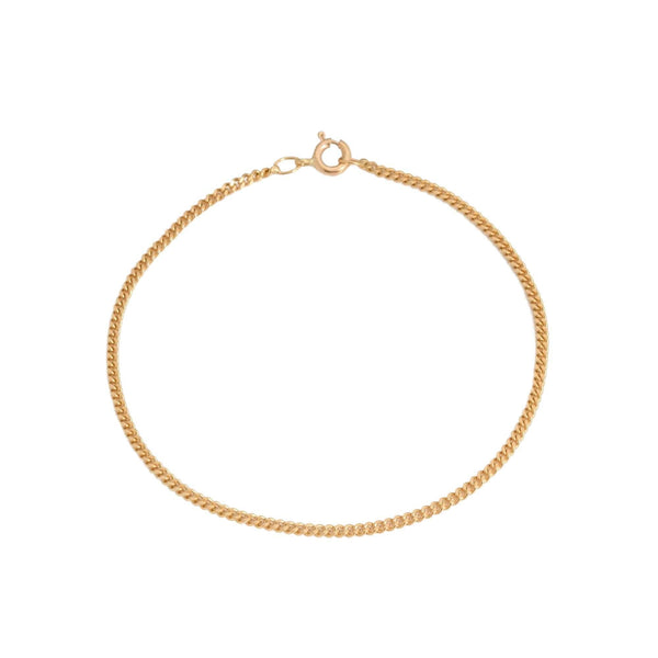 18k Yellow Gold Curb Link Bracelet