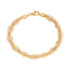 18k Yellow Gold Braided Bracelet Italy