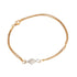 18k T-tone Fancy Bead Link Bracelet Italy