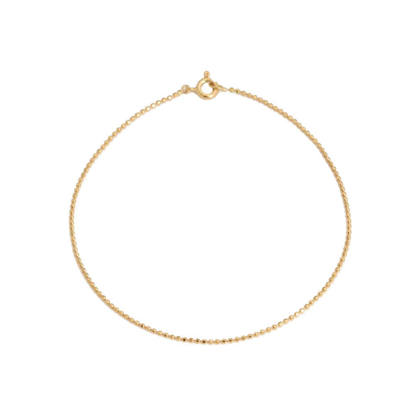 18k Yellow Gold Beaded Bracelet