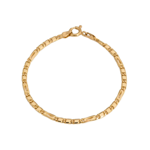 18k Yellow Gold Fancy Bracelet Italy