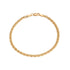 18k Yellow Gold Curb Link Bracelet Italy