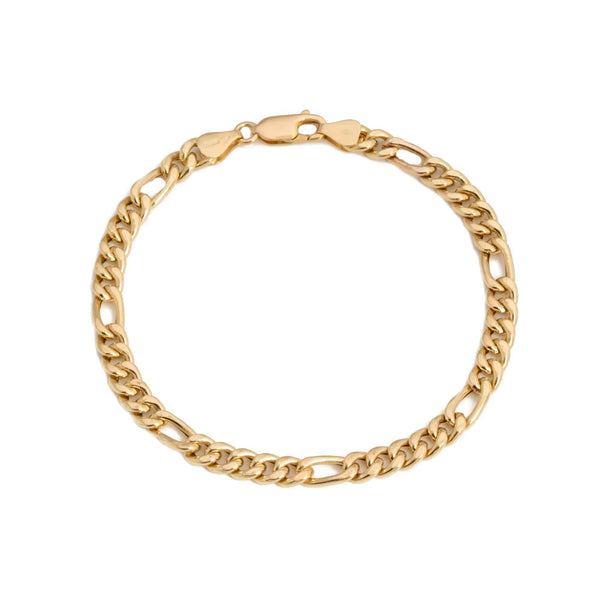 18k Yellow Gold Fancy Link Italy