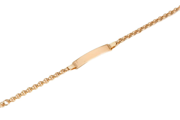 18k Yellow Gold Loop Bracelet Italy