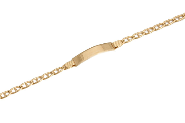 18k Yellow Gold Id Gucci Bracelet