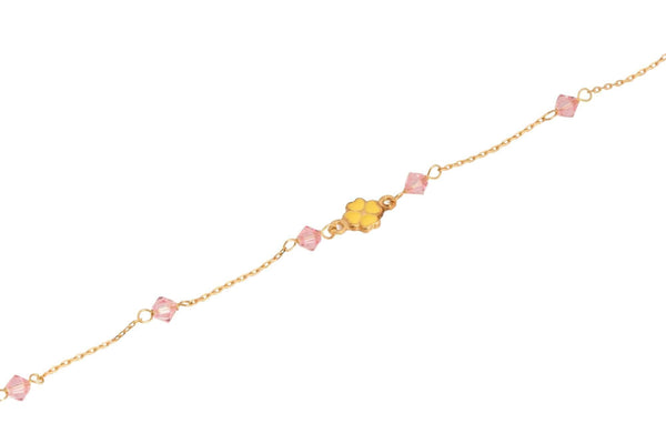 18k Yellow Gold Colorful Kids Bracelet