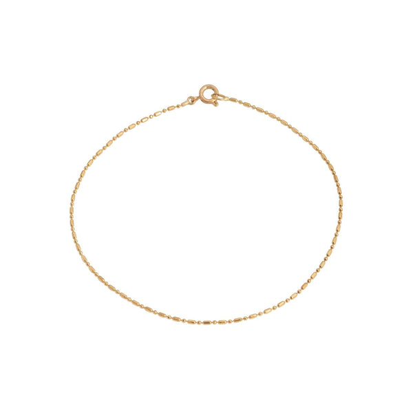 14k Yellow Gold Ball & Bar Bracelet