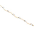 18k Yellow Gold Bracelet White Cubic Stones