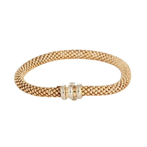 18k Yellow Gold Ladies Flexable Bangle