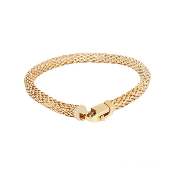 18k Yellow Gold Ladies Flexable Bangle