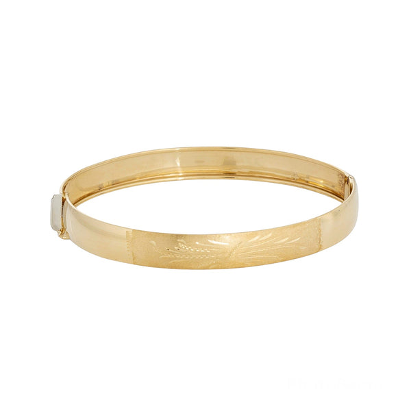 18k Yellow Gold Traditional Bangle