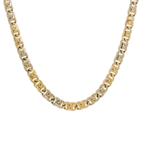 18k Two-tone Mancini 20 Chain