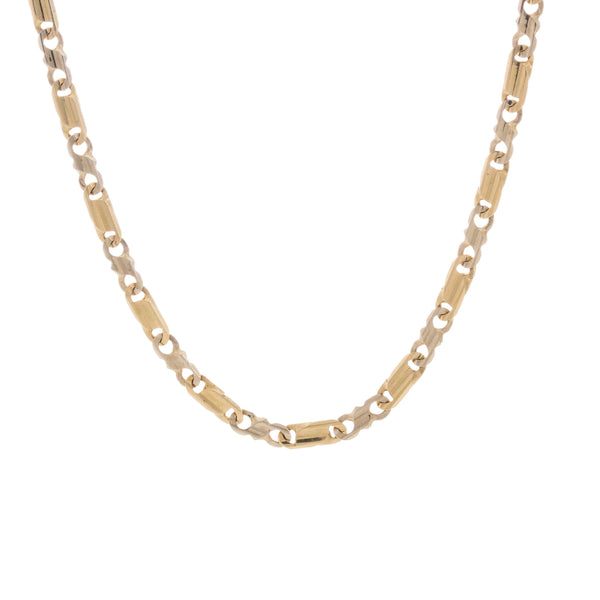 18k T-tone Solid Chain Italy 3.25mm