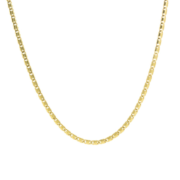 18k Yellow Gold Solid Link 24 Italy Chain