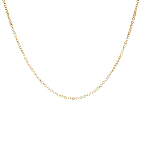 18k Yellow Gold Cable Chain Italy