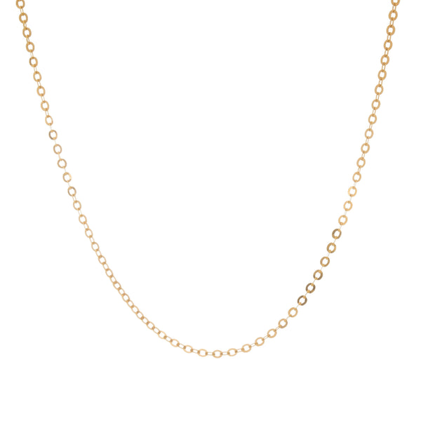 18k Yellow Gold Cable Link Chain