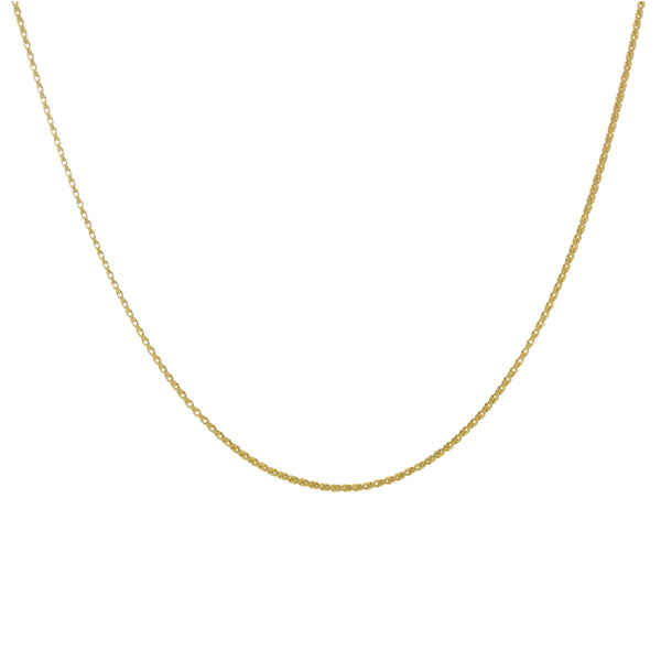 18k Yellow Solid Serpentine Chain