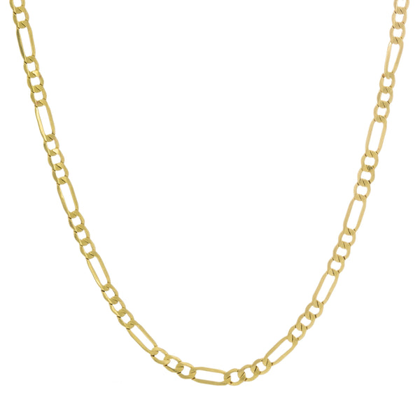 10k Yellow Gold Figaro Link Italy Chain