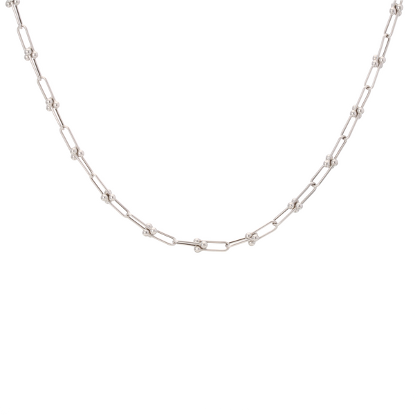 14k White Gold Fancy 24” Chain