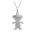 18k White Gold it’s a Girl Necklace