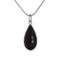 18k White Gold Chain Checkered Black Onyx Necklace