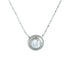 18k White Gold Doughnut Slider Necklace