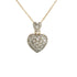 18k T-tone Cubic Drop Necklace