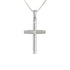 18k White Gold (0.05 Ct. Tw.) Solid Cross Diamond