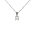 14k White Gold (0.20 Ct. Tw.) Diamond Drop Necklace