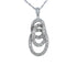 18k White Gold (0.50 Ct. Tw.) Triple Oval Diamond Drop 