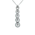 14k White Gold (0.75 Ct. Tw.) Five Tier Diamond Necklace