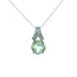 14k White Gold(0.03 Ct. Tw.) Pear Shape Drop Necklace