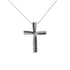 14k White Gold (0.25 Ct. Tw.)black & Diamonds Necklace