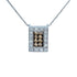 14k White Gold (0.30 Ct. Tw.) Champagne Diamonds Necklace