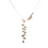 14k T-tone Tree Lariat Necklace