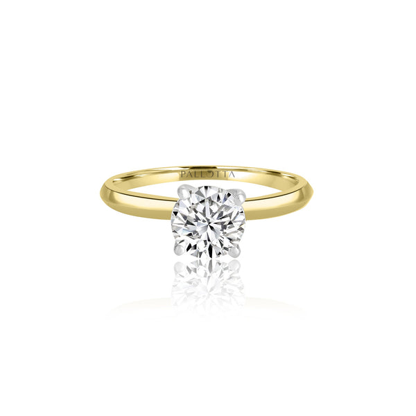 14k Yellow Gold Solitaire Engagement Ring