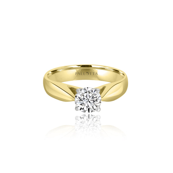 14k Yellow Gold Solitaire Engagement Ring