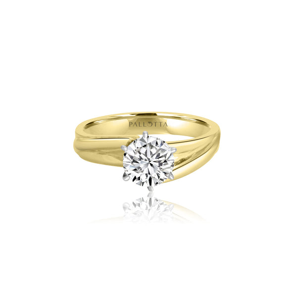 18k Yellow Gold Solitaire Engagement Ring