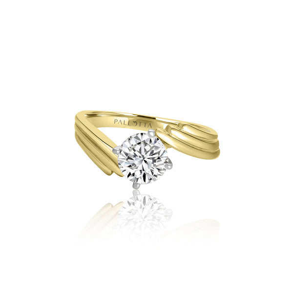 14k Yellow Gold Solitaire Engagement Ring