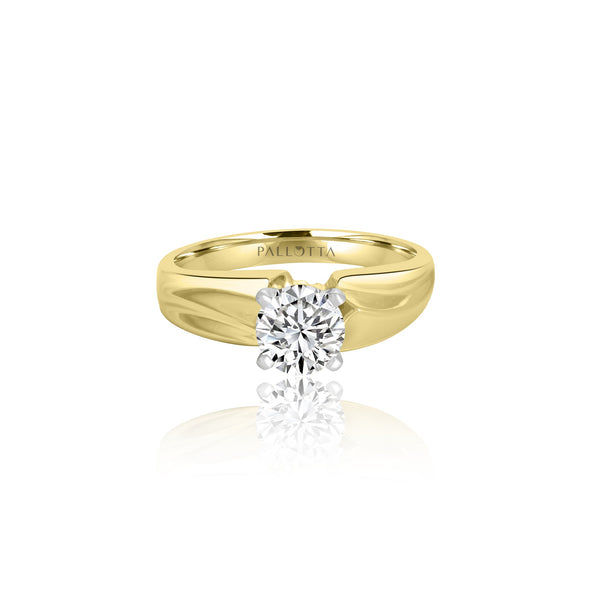 14k Yellow Gold Solitaire Engagement Ring