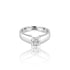 14k White Gold Solitaire Engagement Ring