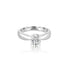 14k White Gold Solitaire Engagement Ring