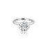 18k White Gold Solitaire Engagement Ring