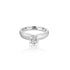 18k White Gold Solitaire Engagement Ring