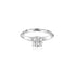 18k White Gold Solitaire Knife Edge Engagement Ring